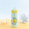 Picture of Zak Designs SpongeBob SquarePants Sage Kids Water Bottle For School or Travel, 19oz Stainless Steel Water Bottle With Straw, Handle, and Leak-Proof, Pop-Up Spout Cover (SpongeBob and Patrick)
