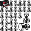 Picture of LOVIMAG 60Pcs Black Fridge Magnets for Whiteboard, Small Refrigerator Magnets Strong Neodymium Magnets, Meatal Push Pin Magnets for Adult, Fridge, Office, Classroom, Locker, Picture