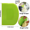 Picture of SURDOCA Dough Scraper Bench Scraper - 3P 5.9x4.3" Plastic Flexible Bowl Scraper, Sharp Edge & Angles Cake Scraper. Non-Slip Bakeware Decorating Tools Sculpting & Modeling Tools - White+Pink+White