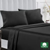 Picture of California Design Den Softest 100% Cotton Twin Sheets Set, 400 Thread Count Sateen Bedding for Dorm Rooms & Adults, Deep Pocket, Cooling Sheets (Black)