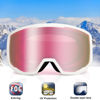 Picture of EXP VISION Ski Goggles Snowboard for Men Women, OTG Anti Fog UV Protection Snow Goggles (Pink Frame Pink)