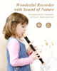 Picture of Eastar Soprano Recorder for Beginners Kids, Baroque style C Key Recorder Instrument ABS Classic 3 Piece with Cleaning Kit, Thumb Rest, Leather Bag, Fingering Chart, Brown, ERS-21BB