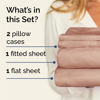 Picture of Twin XL 4 Piece Sheet Set - Breathable & Cooling Bed Sheets - Hotel Luxury Bed Sheets for Women, Men, Kids & Teens - Bedding with Deep Pockets & Easy Fit - Soft and Wrinkle Free - Twin XL Mauve Sheets