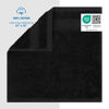 Picture of Cotton Paradise 100% Cotton Turkish Washcloths for Bathroom 4 Piece Soft Absorbent Small Hand Face Towels Fluffy Wash Rags for Body, Black Wash Cloths