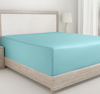 Picture of Soft Deep Fitted Sheets Full 100% Cotton 400 Thread Count, No Pop-Off Elastic, Deep Pocket, Durable Sateen Weave Sheet with Head & Foot Tags (Full, Teal)