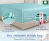 Picture of Soft Deep Fitted Sheets Full 100% Cotton 400 Thread Count, No Pop-Off Elastic, Deep Pocket, Durable Sateen Weave Sheet with Head & Foot Tags (Full, Teal)