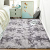 Picture of Ophanie 4x6 Tie-Dyed Grey&White Area Rugs for Bedroom Living Room, Fluffy Shag Large Fuzzy Plush Soft Throw Rug, Gray Large Shaggy Floor Big Carpets, Kids Home Decor Aesthetic, Nursery