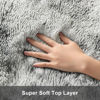 Picture of Ophanie 4x6 Tie-Dyed Grey&White Area Rugs for Bedroom Living Room, Fluffy Shag Large Fuzzy Plush Soft Throw Rug, Gray Large Shaggy Floor Big Carpets, Kids Home Decor Aesthetic, Nursery