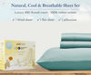 Picture of California Design Den Softest 100% Cotton Sheets, Twin Sheets Set, 3 Pc, 400 Thread Count Sateen, Dorm Rooms & Adults, Deep Pocket Sheets, Cooling Sheets, Twin Bed Sheets (Teal)