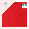 Picture of Cotton Paradise 100% Cotton Turkish Washcloths for Bathroom, 4 Piece Soft Absorbent Small Hand Face Towels Fluffy Wash Rags for Body, Red Wash Cloths