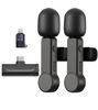 Picture of NPTCL Wireless Lavalier Microphone for iPhone 15 Android iPad - Cordless USB-C Mic Lightning for Video Recording Vlog, Crystal Clear Sound, Noise Reduction