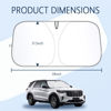 Picture of Sunshade for Car Windshield,240T Thickened Windshield Sun Shade for Blocking 99% Sunlight & Heat,Summer Car Essentials Sun Cover for Car Windshield Fits Car,Truck,SUV