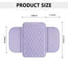 Picture of Upgraded Car Center Console Cover,Microfiber Leather Car Armrest Cover Cushion with 2 Storage Bags,Universal Car Armrest Storage Box Car Interior Accessories for Most Cars (Purple)