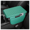 Picture of Upgraded Car Center Console Cover,Microfiber Leather Car Armrest Cover Cushion with 2 Storage Bags,Universal Car Armrest Storage Box Car Interior Accessories for Most Vehicles (Turquoise)