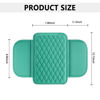 Picture of Upgraded Car Center Console Cover,Microfiber Leather Car Armrest Cover Cushion with 2 Storage Bags,Universal Car Armrest Storage Box Car Interior Accessories for Most Vehicles (Turquoise)