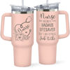 Picture of Nurse Gifts - Nurse Gifts for Women - Nurses Week Gifts, Nurse Appreciation Gifts - Gifts for Nurses, Nursing Gifts, Nurses Gifts, Nurse Gifts - Nurse Practitioner Gifts for Women - 40 Oz Pink Tumbler