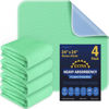 Picture of 4 Pack 24” x 24” Extra Heavy Absorbency Washable Underpads, Waterproof Nursing Pads Incontinence Bed Pads, Reusable Washable Pee Pads for Dogs, Diaper Changing & Adults, Washable Puppy Pads