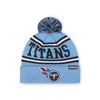 Picture of FOCO Tennessee Titans NFL Logo Stripe Pom Beanie Hat, Team Color