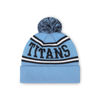 Picture of FOCO Tennessee Titans NFL Logo Stripe Pom Beanie Hat, Team Color
