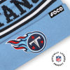 Picture of FOCO Tennessee Titans NFL Logo Stripe Pom Beanie Hat, Team Color