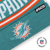 Picture of FOCO Miami Dolphins NFL Logo Stripe Pom Beanie Hat, Team Color