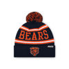 Picture of FOCO Chicago Bears NFL Logo Stripe Pom Beanie Hat, Team Color
