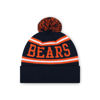 Picture of FOCO Chicago Bears NFL Logo Stripe Pom Beanie Hat, Team Color