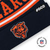 Picture of FOCO Chicago Bears NFL Logo Stripe Pom Beanie Hat, Team Color