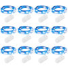 Picture of Brightown 12 Pack Led Fairy Lights Battery Operated String Lights Waterproof Silver Wire 7 Feet 20 Led Firefly Starry Moon Lights for DIY Wedding Party Bedroom Patio Christmas (12 Pack, Blue & White)