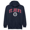 Picture of Barnesmith St. John's University STJ Thunderbird Hooded Sweatshirt, Heritage, Navy, Small