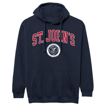 Picture of Barnesmith St. John's University STJ Thunderbird Hooded Sweatshirt, Heritage, Navy, Small