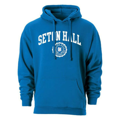 Picture of Barnesmith Seton Hall University SHU The Pirate Hooded Sweatshirt, Heritage, Royal Blue, X-Large