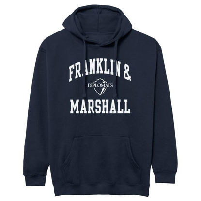 Picture of Barnesmith Franklin & Marshall College F&M Diplomats Hooded Sweatshirt, Heritage, Navy, Small