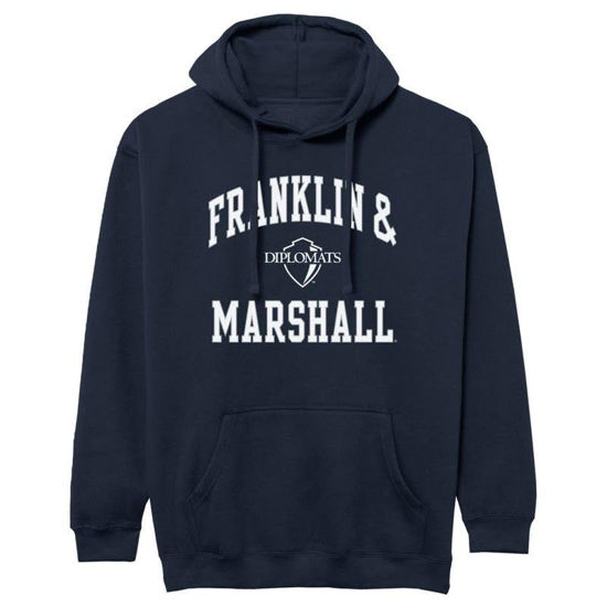 Picture of Barnesmith Franklin & Marshall College F&M Diplomats Hooded Sweatshirt, Heritage, Navy, Small