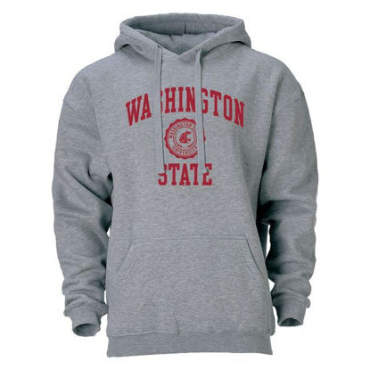 Picture of Barnesmith Washington State University WSU Cougs Hooded Sweatshirt, Heritage, Charcoal Grey, Medium