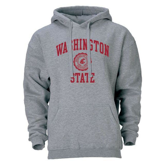 Picture of Barnesmith Washington State University WSU Cougs Hooded Sweatshirt, Heritage, Charcoal Grey, Medium