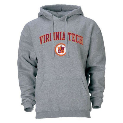 Picture of Barnesmith Virginia Polytechnic Institute and State University VT Turkey Hooded Sweatshirt, Heritage, Charcoal Grey, Small