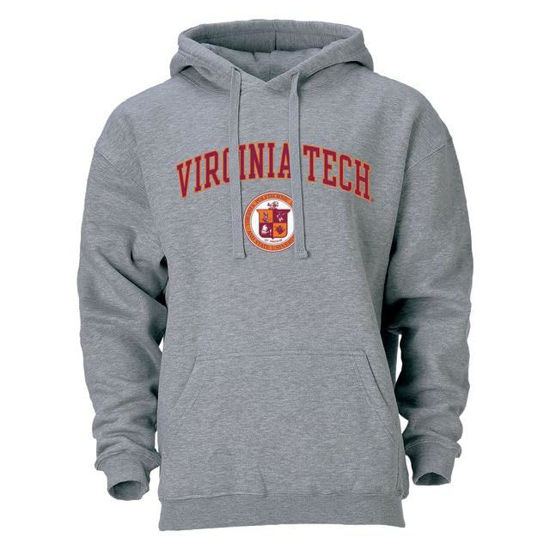 Picture of Barnesmith Virginia Polytechnic Institute and State University VT Turkey Hooded Sweatshirt, Heritage, Charcoal Grey, Small