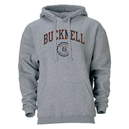 Picture of Barnesmith Bucknell University BU Bison Hooded Sweatshirt, Heritage, Charcoal Grey, Small