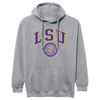 Picture of Barnesmith Louisiana State University LSU Tigers Hooded Sweatshirt, Heritage, Charcoal Grey, Small