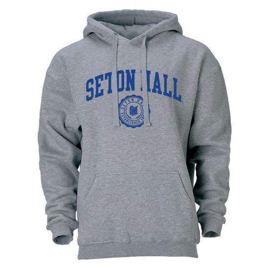 Picture of Barnesmith Seton Hall University SHU The Pirate Hooded Sweatshirt, Heritage, Charcoal Grey, Small