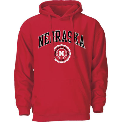 Picture of Barnesmith University of Nebraska UNL Cornhuskers Hooded Sweatshirt, Heritage, Red, Small