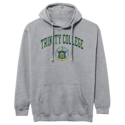 Picture of Barnesmith Trinity College Bantams Hooded Sweatshirt, Heritage, Charcoal Grey, Small