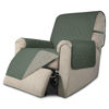 Picture of Easy-Going Recliner Chair Slipcover Reversible Sofa Cover Water Resistant Couch Cover Furniture Protector with Elastic Straps for Pets Dog (Recliner 22 inch, Greyish Green/Beige)