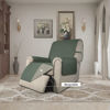 Picture of Easy-Going Recliner Chair Slipcover Reversible Sofa Cover Water Resistant Couch Cover Furniture Protector with Elastic Straps for Pets Dog (Recliner 22 inch, Greyish Green/Beige)