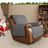 Picture of Easy-Going Oversized Recliner Cover Reversible Couch Cover Sofa Cover for Living Room Water Resistant Furniture Protector with Elastic Straps for Pets Dog (Oversized Recliner, Gray/Light Gray)
