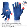 Picture of Ultra Game NFL Official Adults Unisex Super Soft Winter Beanie Knit Hat With Extra Warm Touch Screen Gloves, Buffalo Bills, Team Color 2, 1SIZE