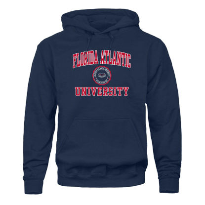 Picture of Barnesmith Florida Atlantic University FAU Owls Hooded Sweatshirt, Heritage, Navy, Small