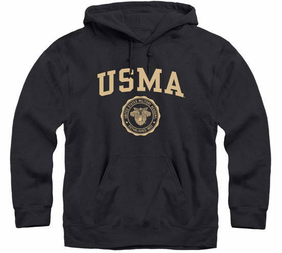 Picture of Barnesmith US Military Academy (Army) Black Knights Hooded Sweatshirt, Heritage, Black, Medium