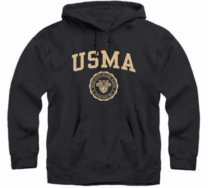 Picture of Barnesmith US Military Academy (Army) Black Knights Hooded Sweatshirt, Heritage, Black, Small